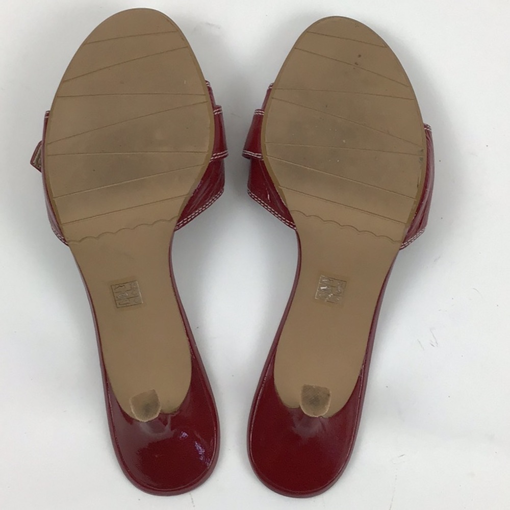 MODA Spana | Red Patent Leather Mules - Picture 7 of 10